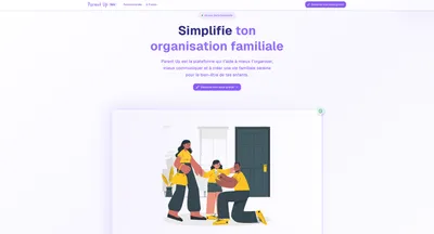 Aperçu de l'application Parent Up