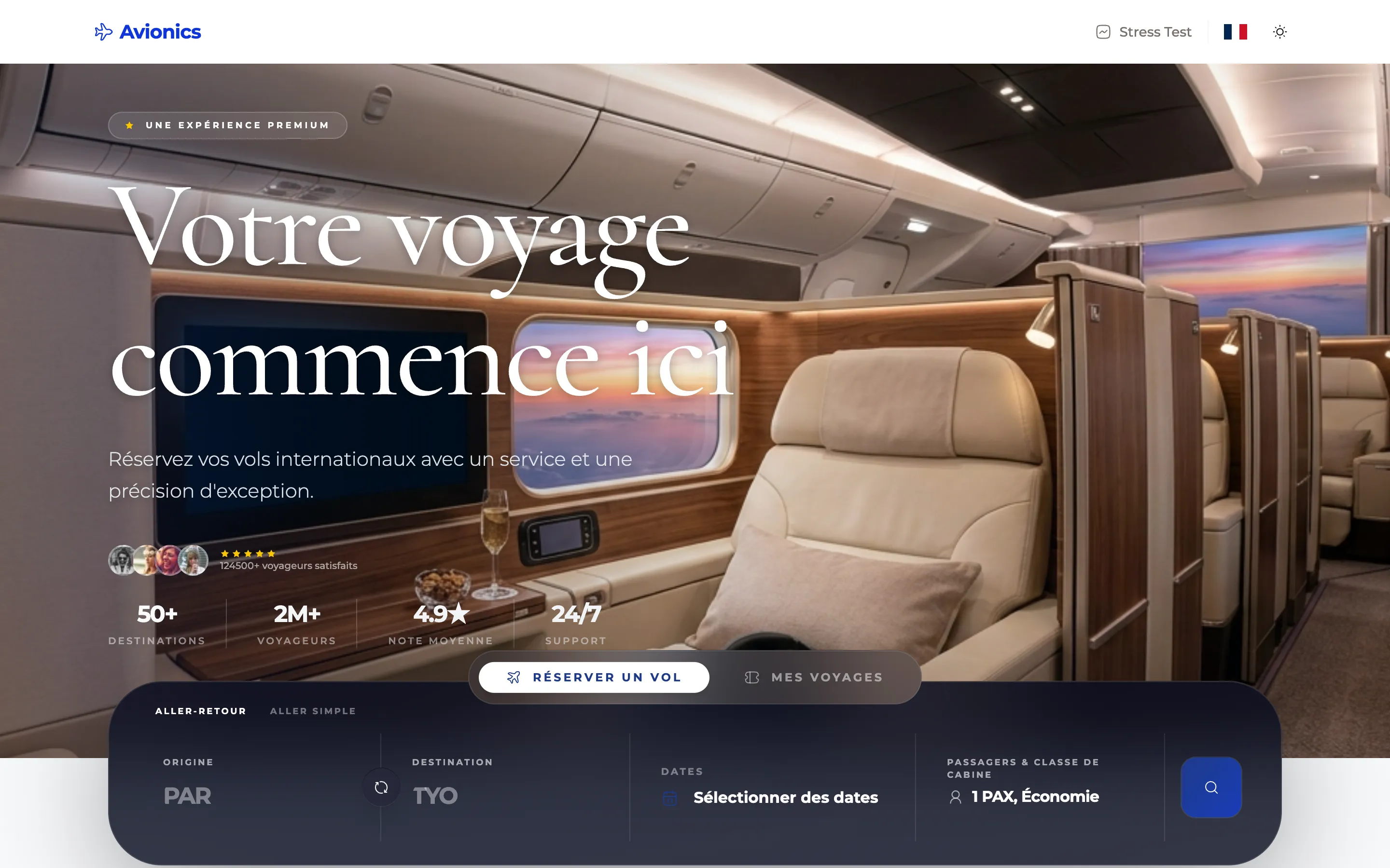 Interface d'Avionics