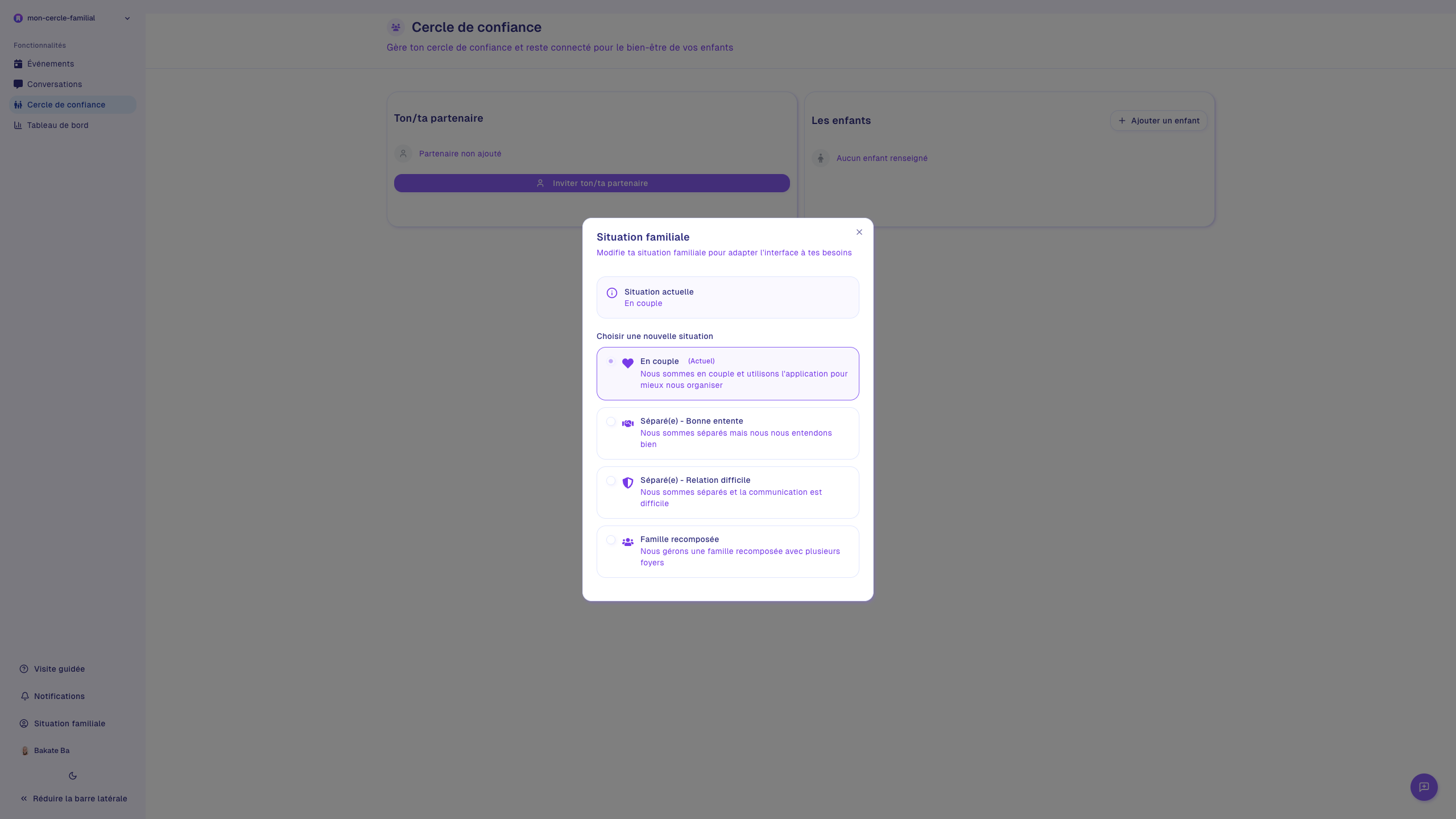 Profil famille et enfants